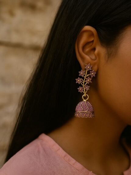 Naqsh e Guldaan Pink Jhumky