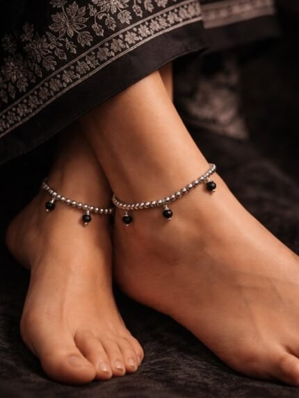 Apsara Black Pearl Pazeb