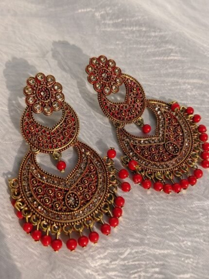 Rangeen Dastaan Surkh Jhumky Drops