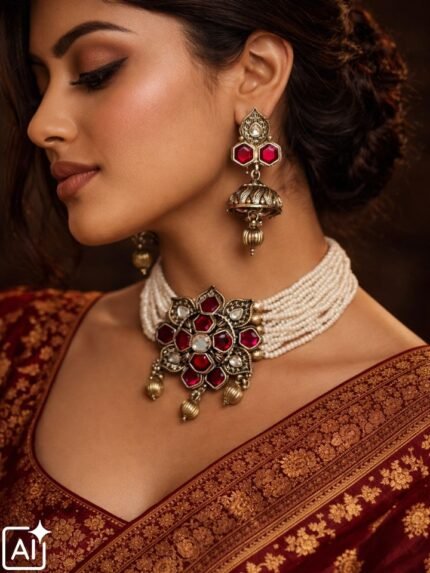 Shahi Pink Gulu Band Set