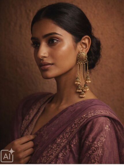 Sunehri Bells Gold Drop Jhumky