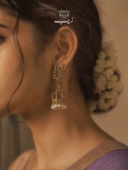 Moor Mahal Gold Jhumki