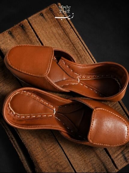 TABINDA BROWN LEATHER KHUSSA